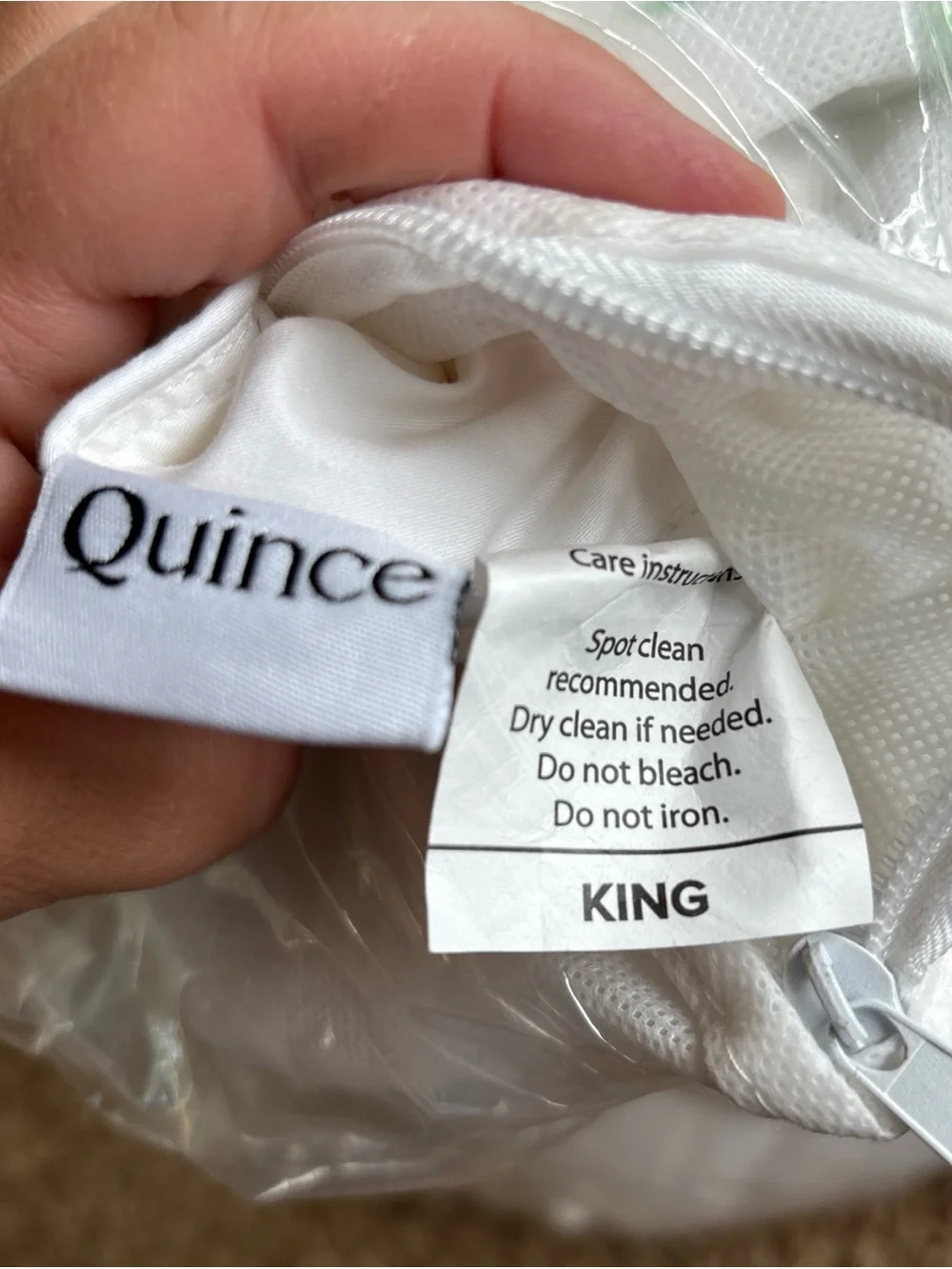 Quince LUXE Goose Down King Pillow Firm / Extra Firm